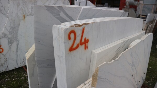 529#5538 Lastre marmo bianco statuario extra e calacatta caldia in vendita - foto 1