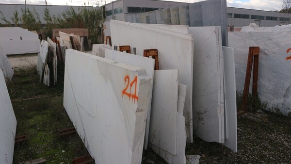 541#5538 Lastre marmo bianco carrara e afyon in vendita - foto 2
