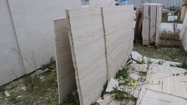 580#5538 Lastre marmo bianco carrara e travertino romano in vendita - foto 9