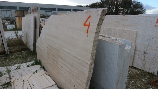 580#5538 Lastre marmo bianco carrara e travertino romano in vendita - foto 11