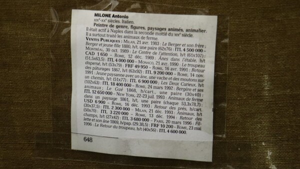 15#5581 Dipinto soggetto pastorelli in vendita - foto 2