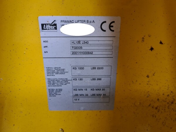 13#5592 Transpallet elettrici Lifter e Carre in vendita - foto 10