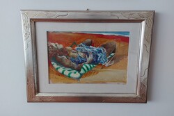 Studio Per Donna Sulla Sdraio painting - Lot 10 (Auction 5623)