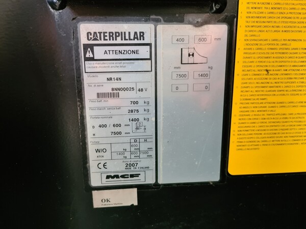 1#5634 Carrello elevatore Caterpillar in vendita - foto 11