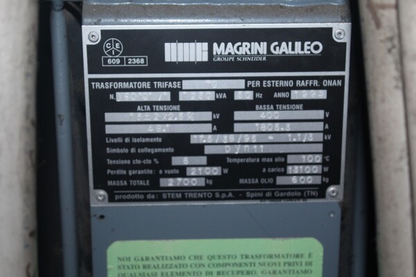 30#5644 Trasformatore trifase in vendita - foto 4