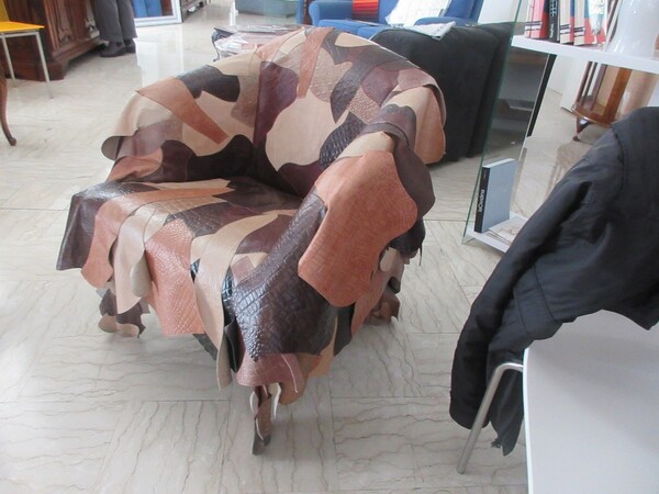 14#5686 Poltrone in noce e pelle in vendita - foto 6
