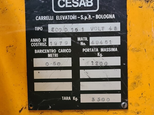 56#5715 Carrello elevatore Cesab in vendita - foto 2