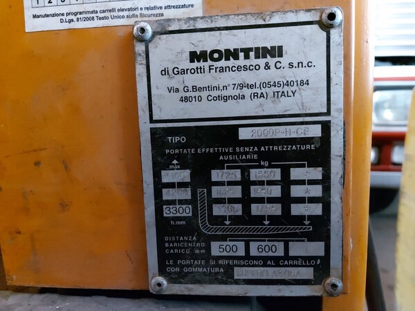 62#5715 Carrello elevatore Montini in vendita - foto 6