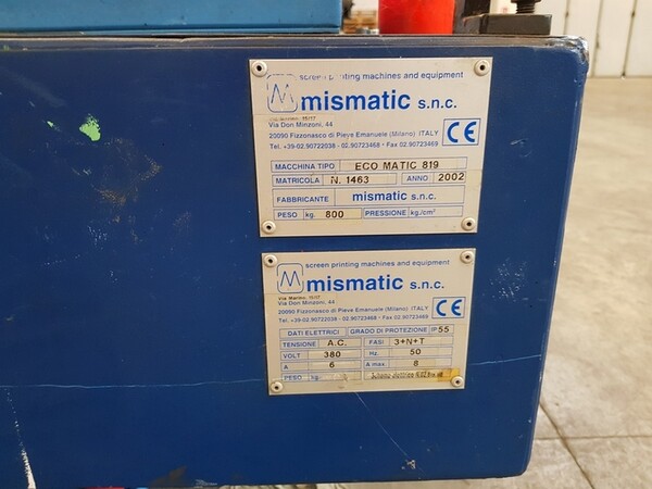 7#5720 Macchina serigrafica semiautomatica in vendita - foto 6