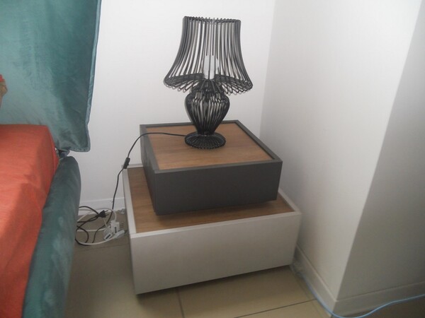 9#5754 Trittico per camera da letto Tomasella e lampade in vendita - foto 6