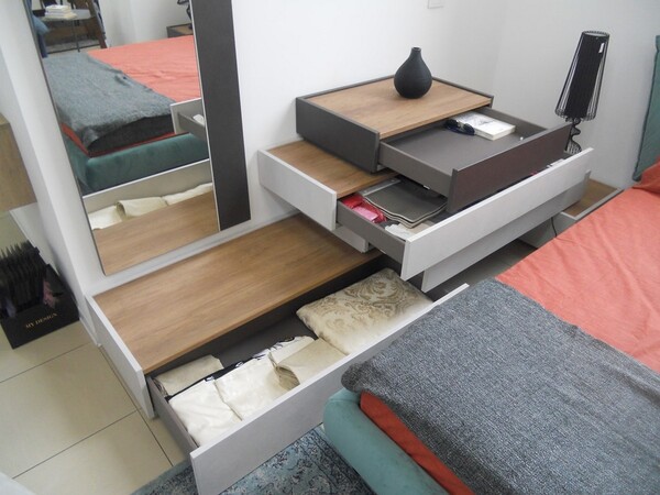 9#5754 Trittico per camera da letto Tomasella e lampade in vendita - foto 22