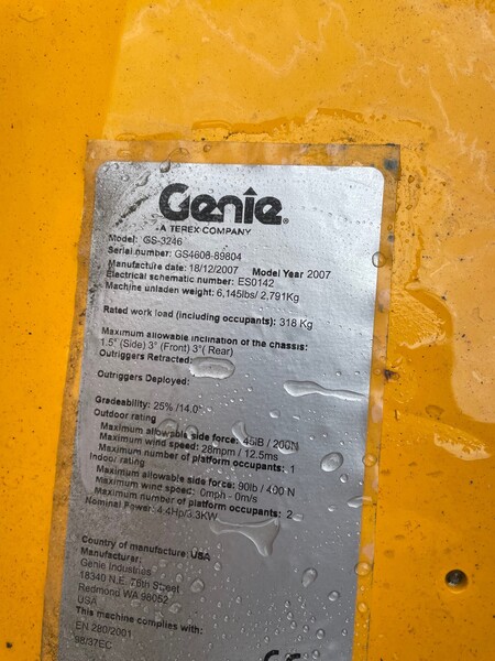 9#5755 Piattaforma aerea a pantografo Genie in vendita - foto 2