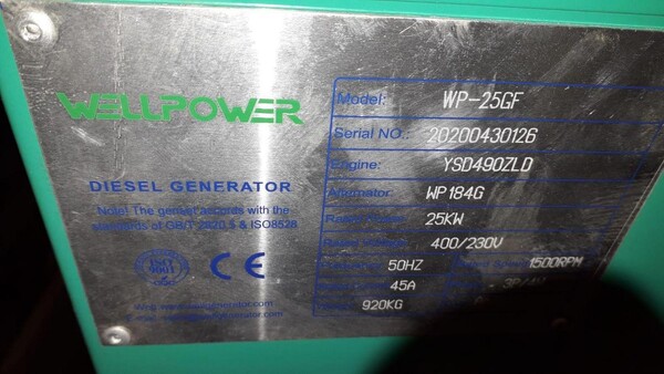 5#5798 Generatore Wellpower 25 kw in vendita - foto 3