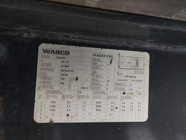 60#5809 Semirimorchio Bernard Krone GmbH SDP27 in vendita - foto 9