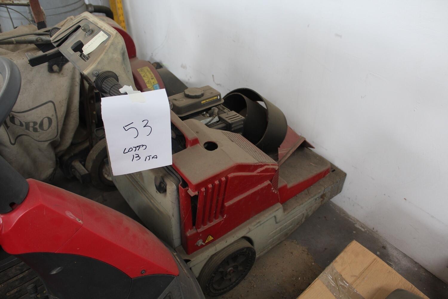 Lot GGP Italy rideon mower and KPR sweeper