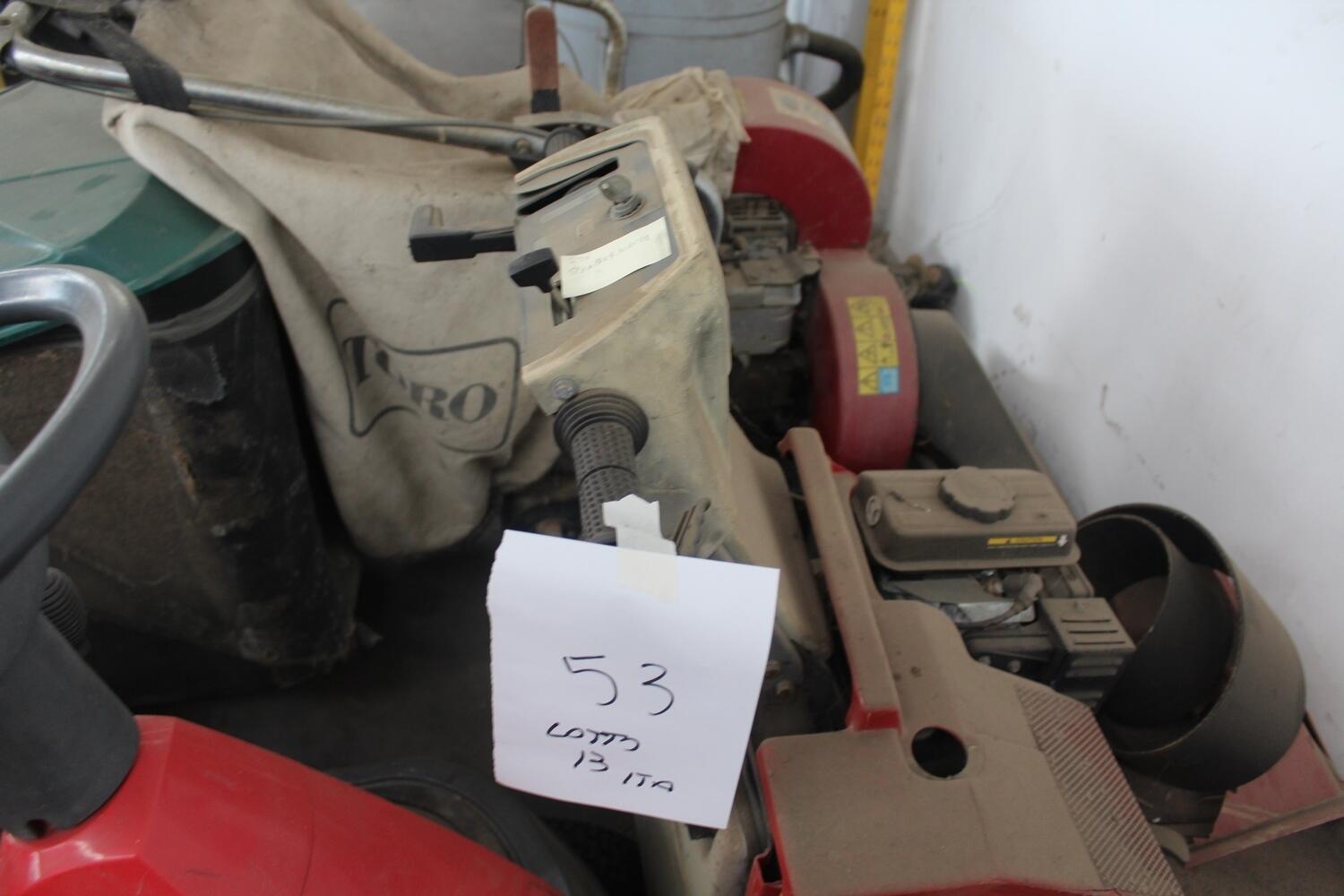 Lot GGP Italy rideon mower and KPR sweeper