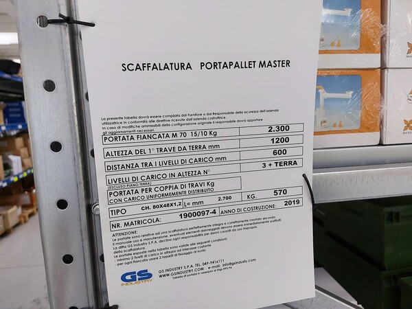 15#5837 Scaffalatura industriale e scaffalatura leggera in vendita - foto 20