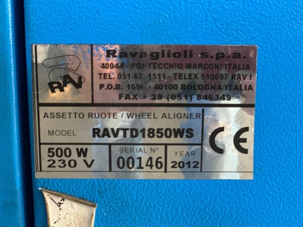 1#5844 Apparecchio assetto ruote Ravaglioli in vendita - foto 2
