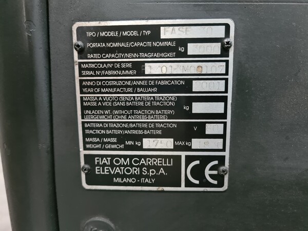 2#5878 Carrello elevatore elettrico OM in vendita - foto 6