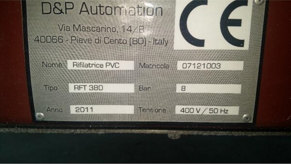 19#5881 Rifilatrice PVC Elumatic D&P in vendita - foto 2