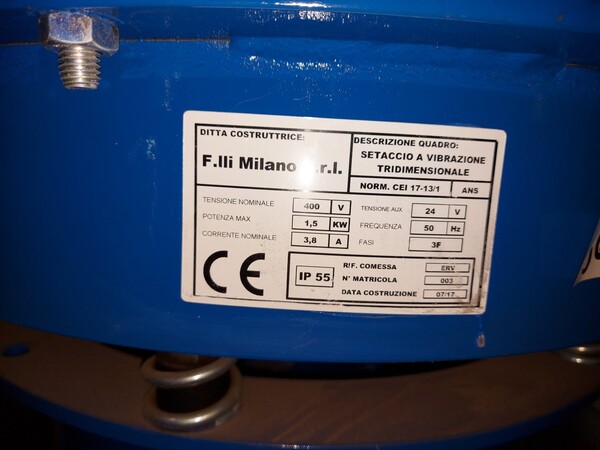 6#5882 Setaccio a vibrazione F.lli Milano in vendita - foto 2