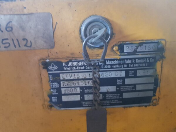 11#5901 Muletto Jungeinrich LTV16 in vendita - foto 7