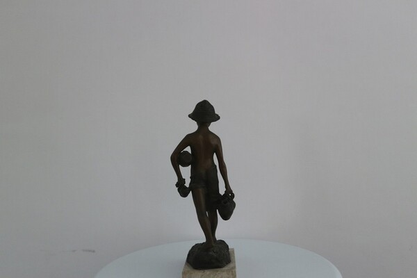 233#5936 Statuina Acquaiolo Con Orcioli in vendita - foto 4
