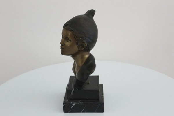243#5936 Statuina Busto Di Giovane Pescatore in vendita - foto 3