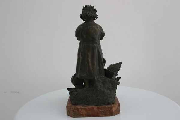 247#5936 Statuina Contadinella Tra Le Oche in vendita - foto 4
