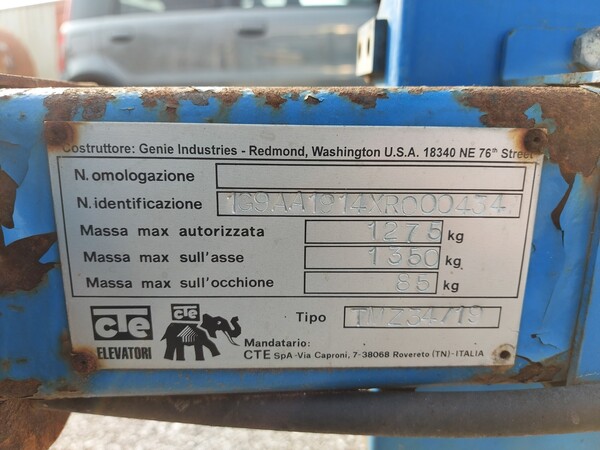 8#5997 Piattaforma Genie Industries TMZ 34/19 in vendita - foto 10