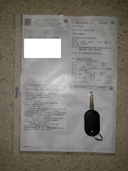 1#6012 Autovettura Fiat Panda in vendita - foto 11