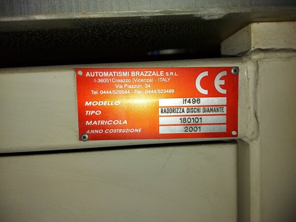 6#6026 Raddrizza dischi Automatismi Brazzale IF496 in vendita - foto 5