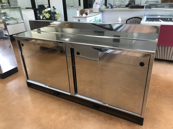 47#6082 Retrobanco armadiato inox in vendita - foto 1