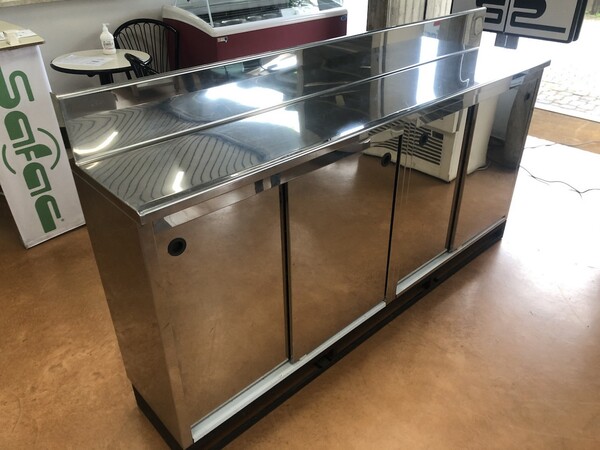 47#6082 Retrobanco armadiato inox in vendita - foto 2