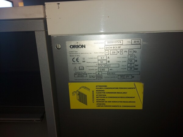 16#6126 Gelateria a pozzetti Orion in vendita - foto 5