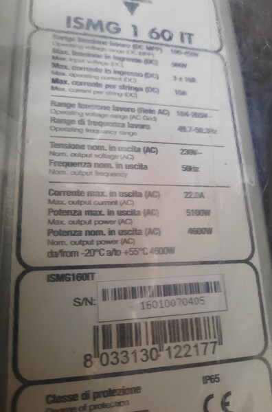 4#6149 Inverter fotovoltaici e materiale elettrico in vendita - foto 10