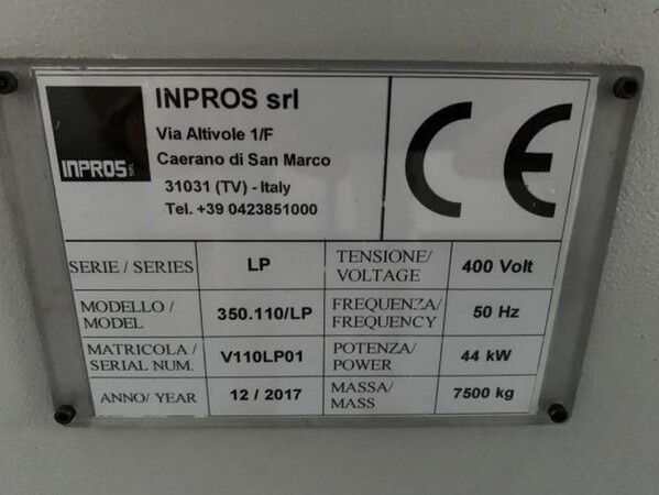 1#6150 Pressa stampaggio dischi vinile Inpros Srl e generatore vapore Cometh in vendita - foto 2