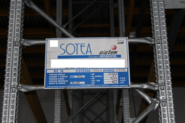 1#6155 Scaffalatura metallica portapallets in vendita - foto 4