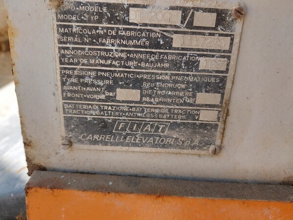 16#6186 Carrello elevatore Fiat in vendita - foto 2