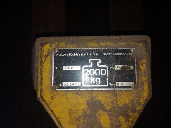 6#6208 Cassette per agrumi e Transpallet manuali in vendita - foto 14