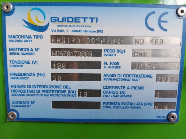 1#6231 Impianto per trattamento rifiuti RAEE Guidetti in vendita - foto 23
