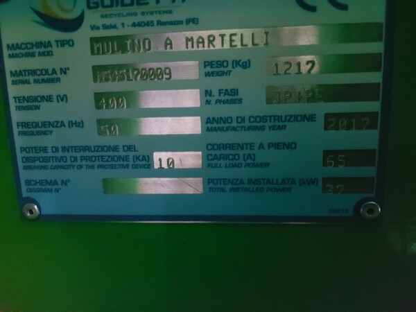 1#6231 Impianto per trattamento rifiuti RAEE Guidetti in vendita - foto 38