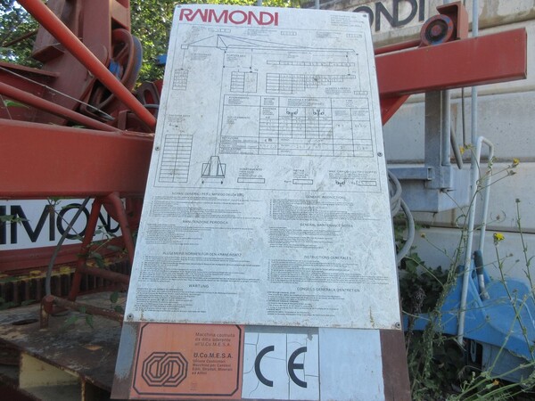 1#6319 Gru a torre Raimondi in vendita - foto 2
