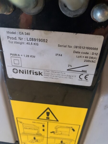 12#6331 Sistema di pulizia Nilfisk Alto in vendita - foto 12