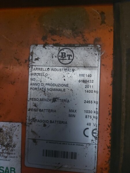 7#6356 Carrello elevatore BT Reflex RRE 140 in vendita - foto 2