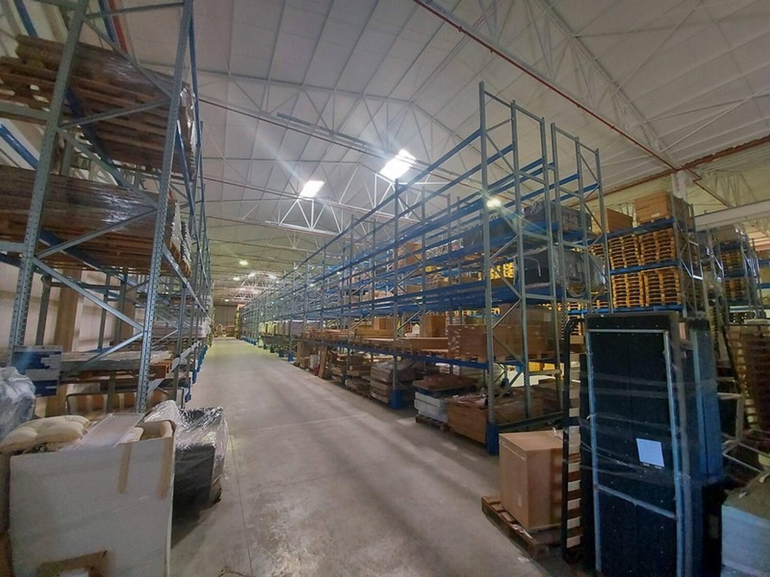 Lot Industrial shelving