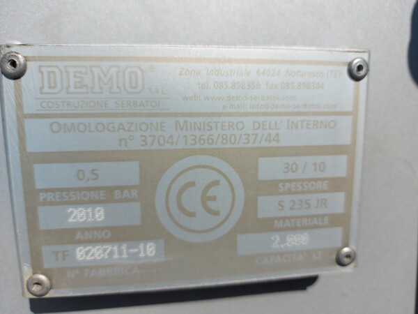 6#6393 Cisterna per gasolio in vendita - foto 3