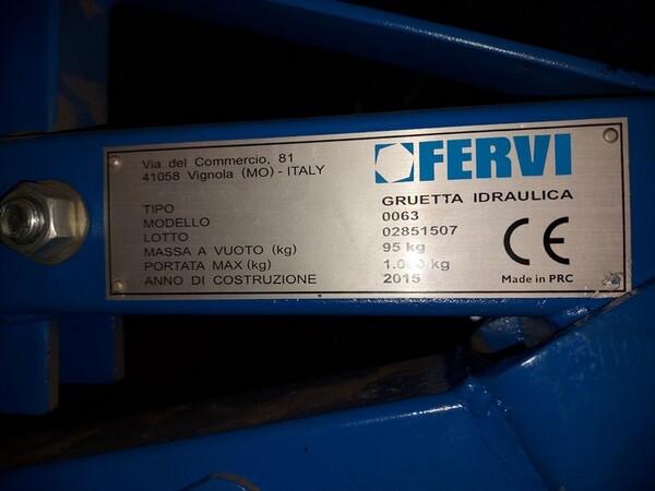 2#6394 Attrezzature per sollevamento e spostamento in vendita - foto 11
