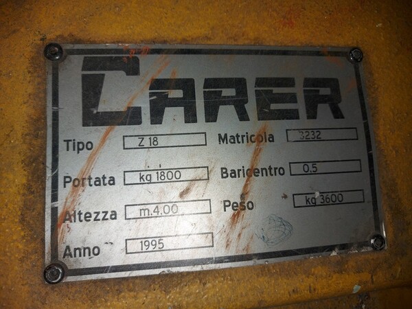 3#6394 Carrello elevatore Carer in vendita - foto 12
