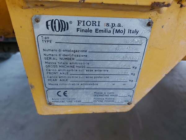 12#6400 Dumper Fiori DF25PX in vendita - foto 6